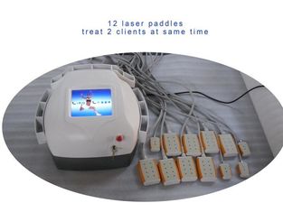 Cina Abs Plastik Lipo Laser Mesin Pelangsing Tubuh, Berat Badan Machine 12 Laser Pads Dioda Lipo pemasok