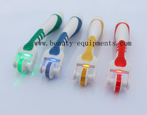 Cina 540 jarum Derma Rolling Roller jarum mikro sistem dengan lampu LED biru / merah / kuning / hijau pemasok